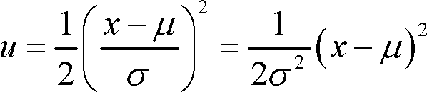 Calcul de la dérivé première de la fonction de Gauss